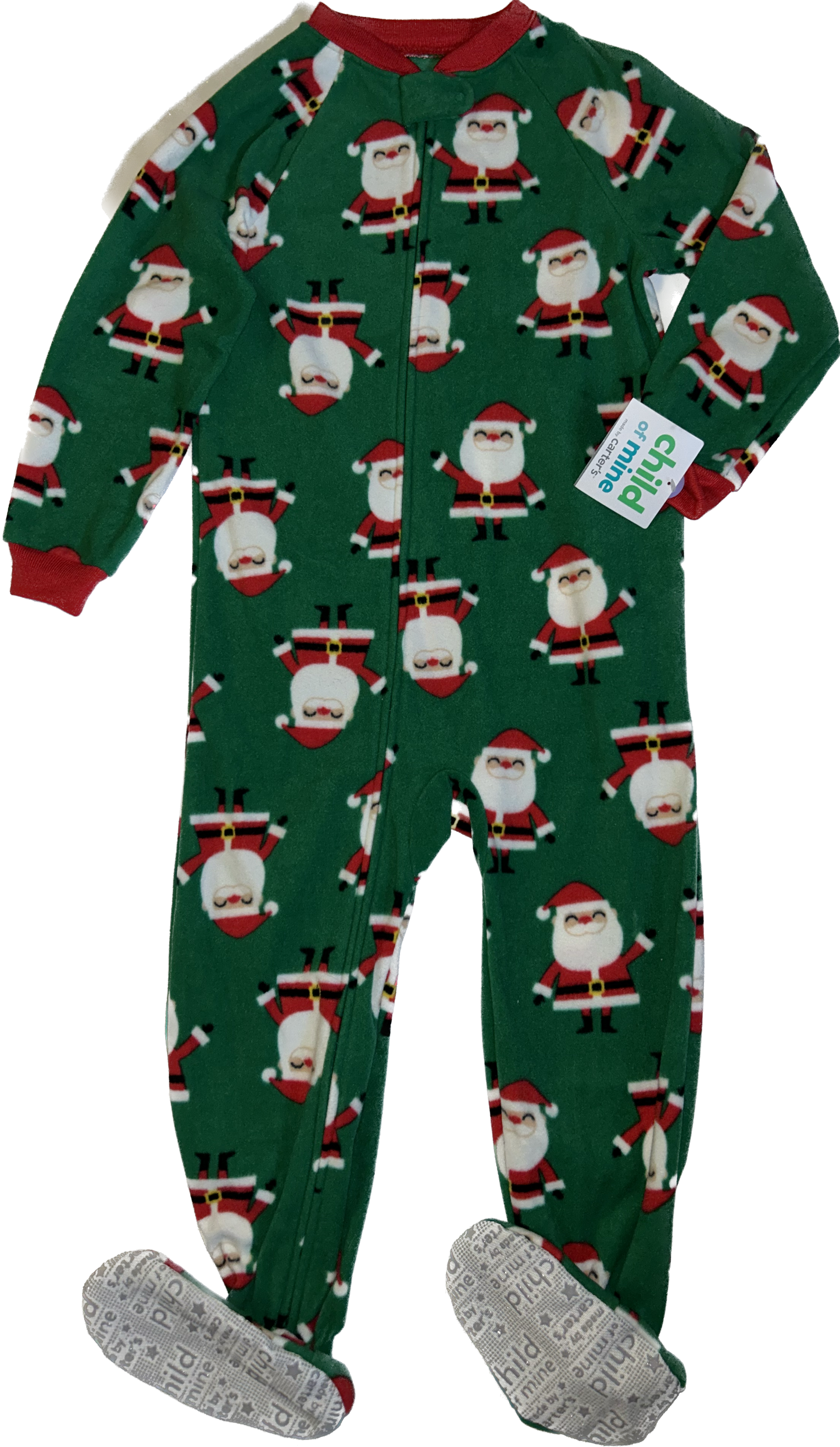 Carters • 4T MicroFleece Footed Santa Sleeper