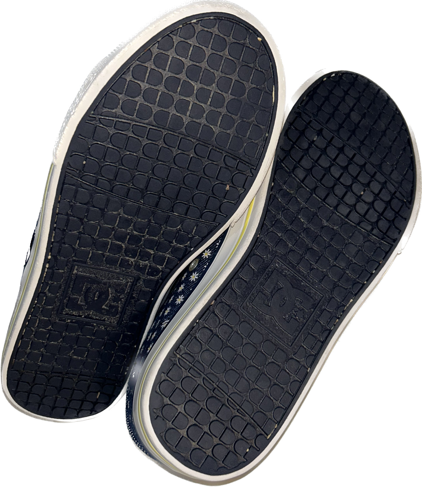 DC • Size 3 Denim Skater Shoe with Daisies