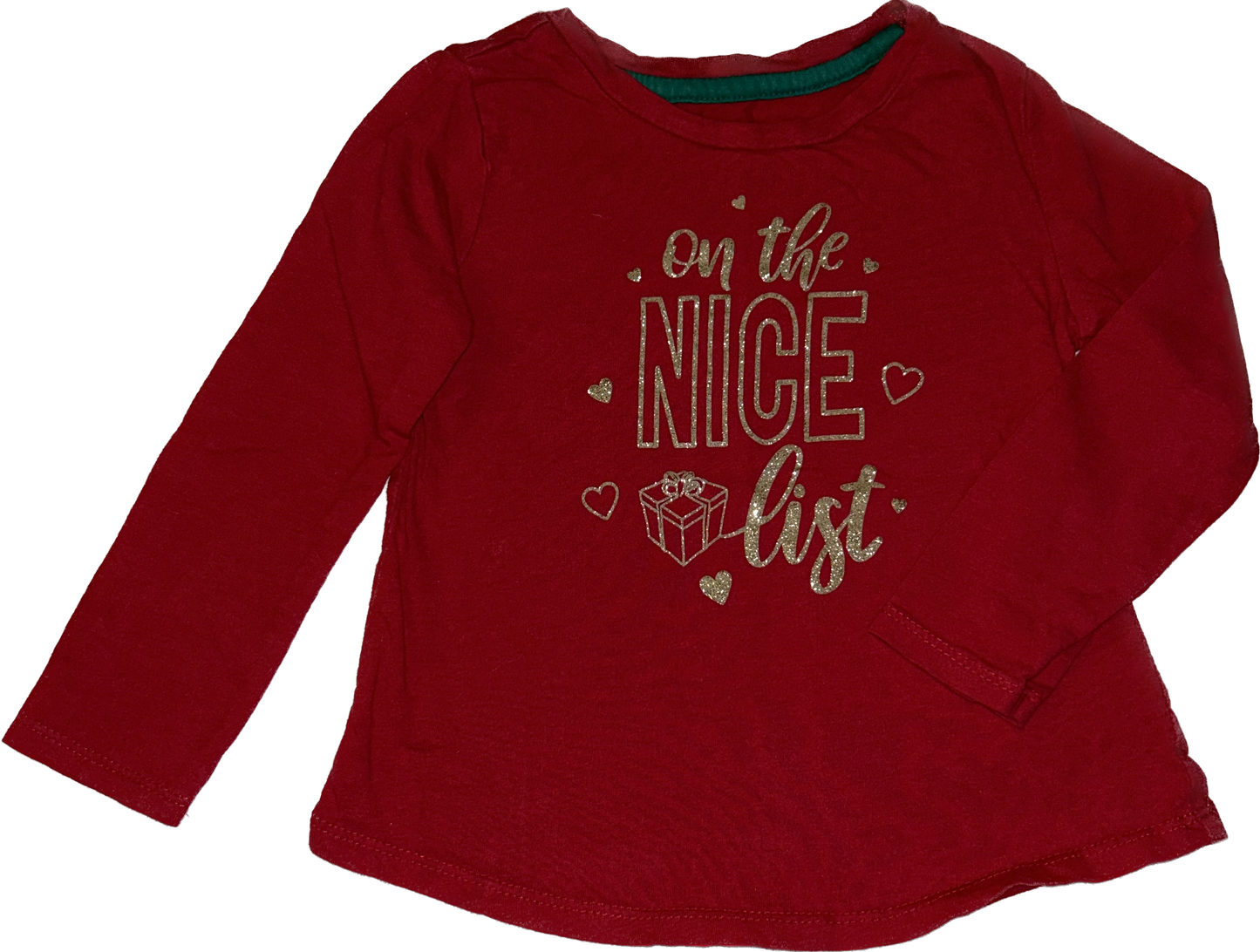 George • Size 3T Long Sleeve ‘Nice List’ Shirt