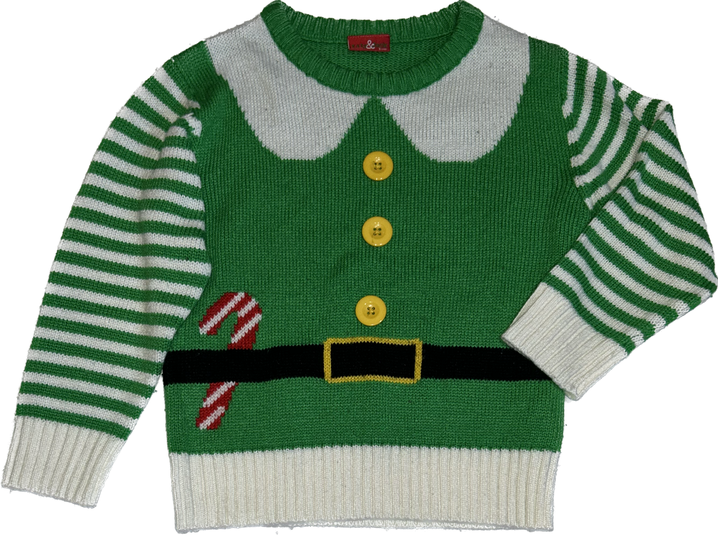 Lily & Jack • Size 6 Knit Elf Christmas Sweater