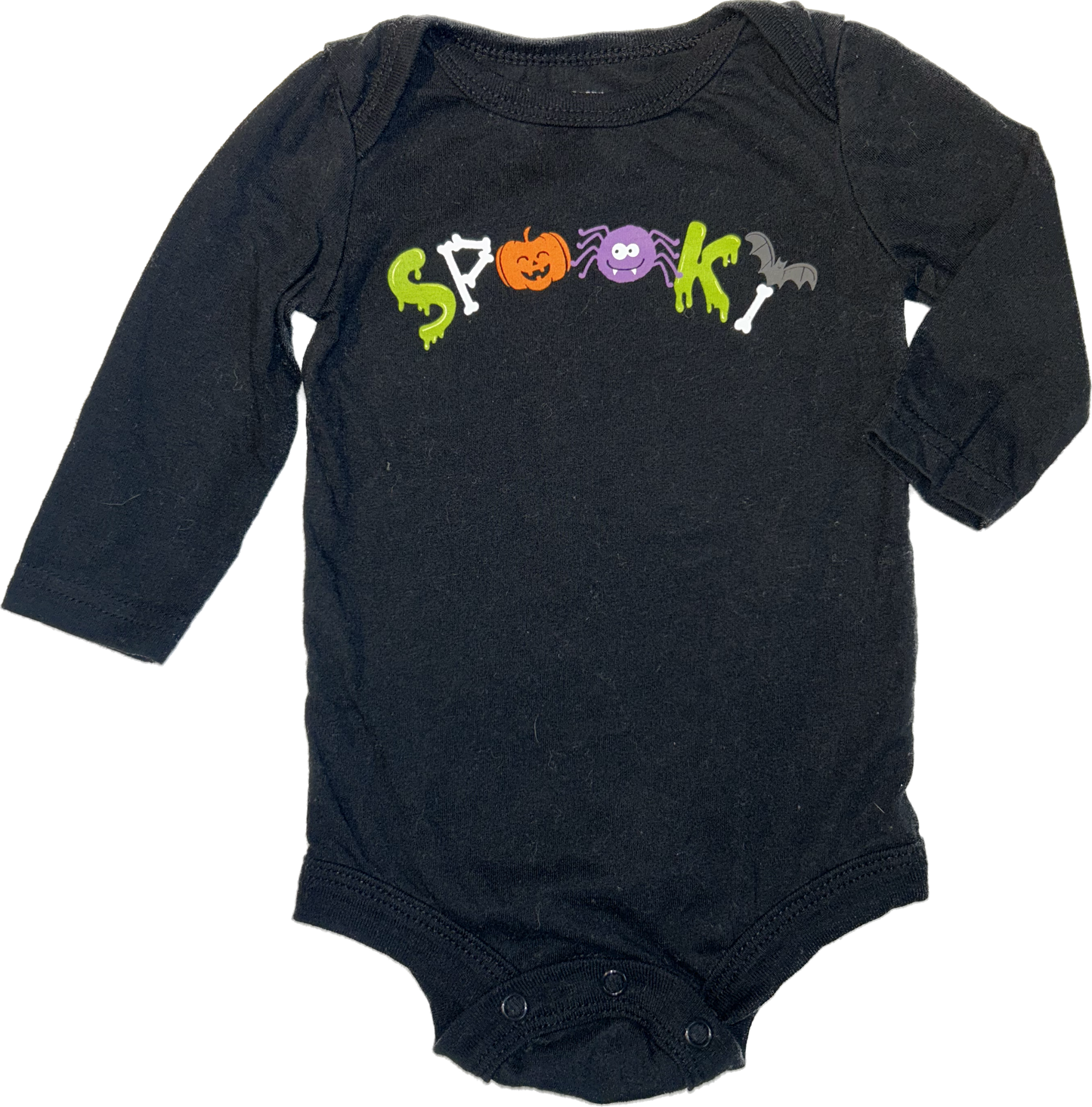 George • 3-6 months Long-Sleeve Halloween “Spooky” Onesie