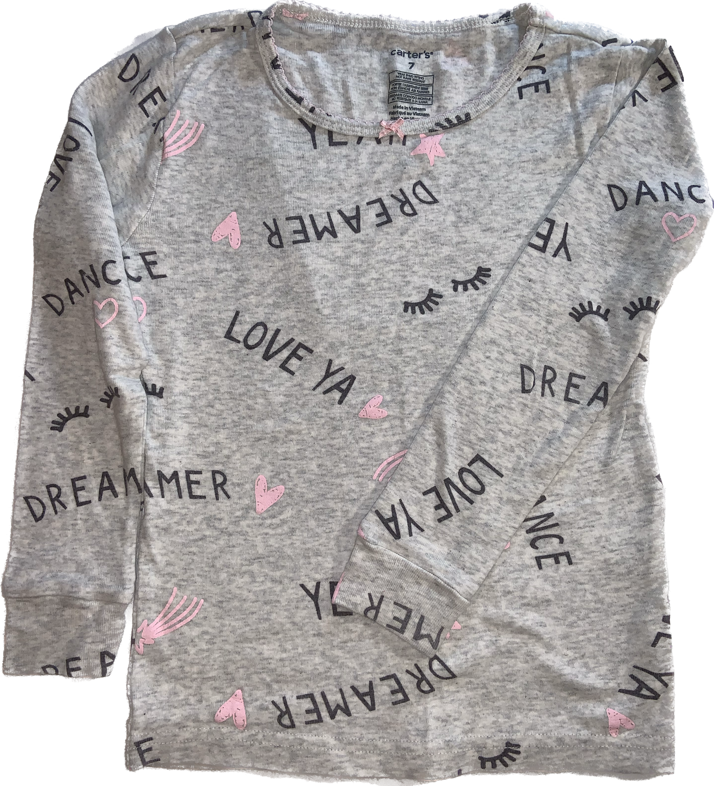 Carters • Size 7 Long Sleeve Pyjama Top