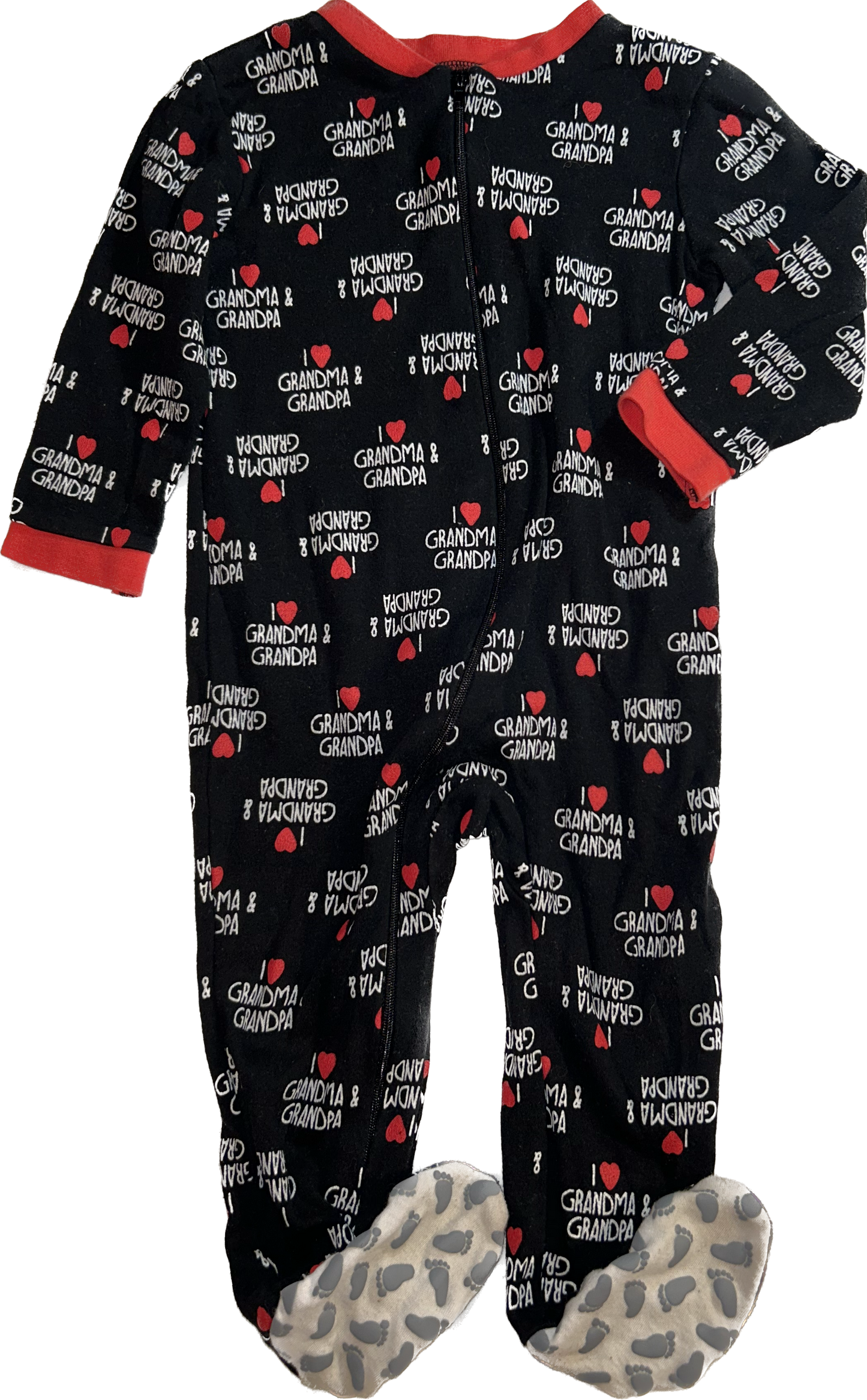 Monkey Bars • 12 months I love Grandma & Grandpa Footed Sleeper