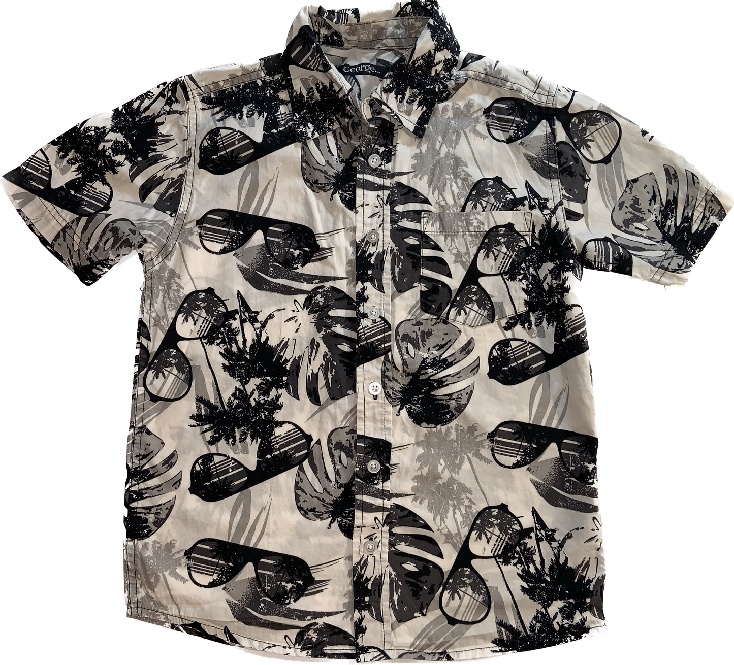 George • Size 7/8 Short Sleeve Button Down