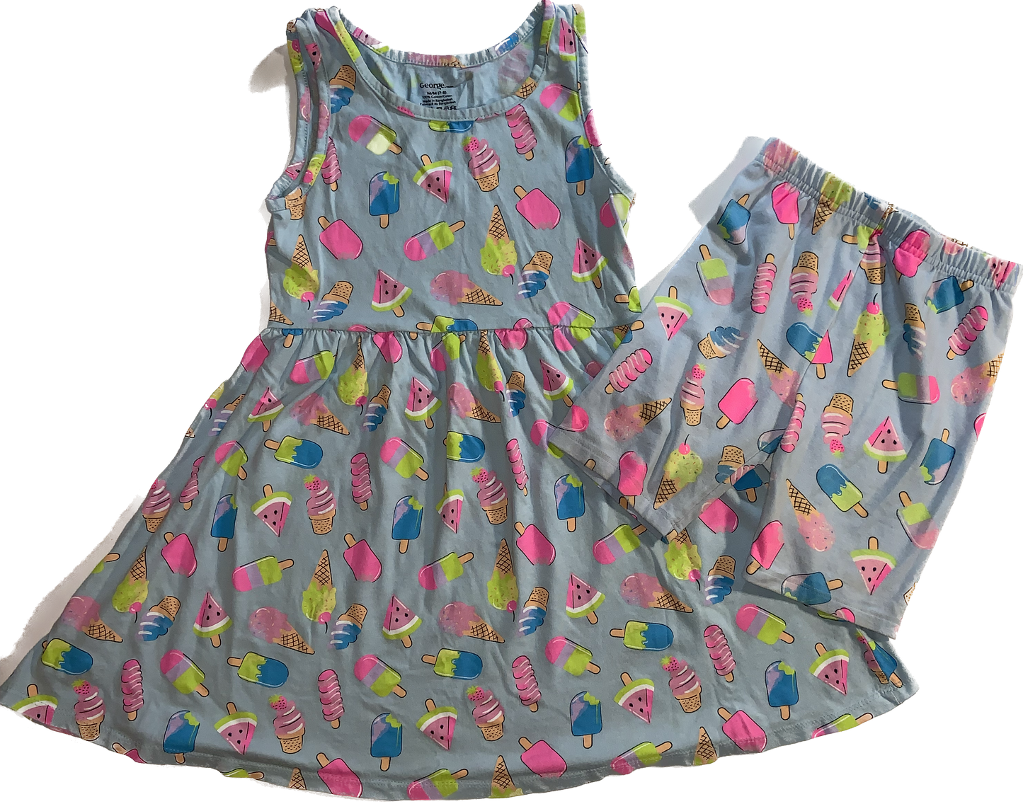 George • Size 7/8 Dress/Shorts Set