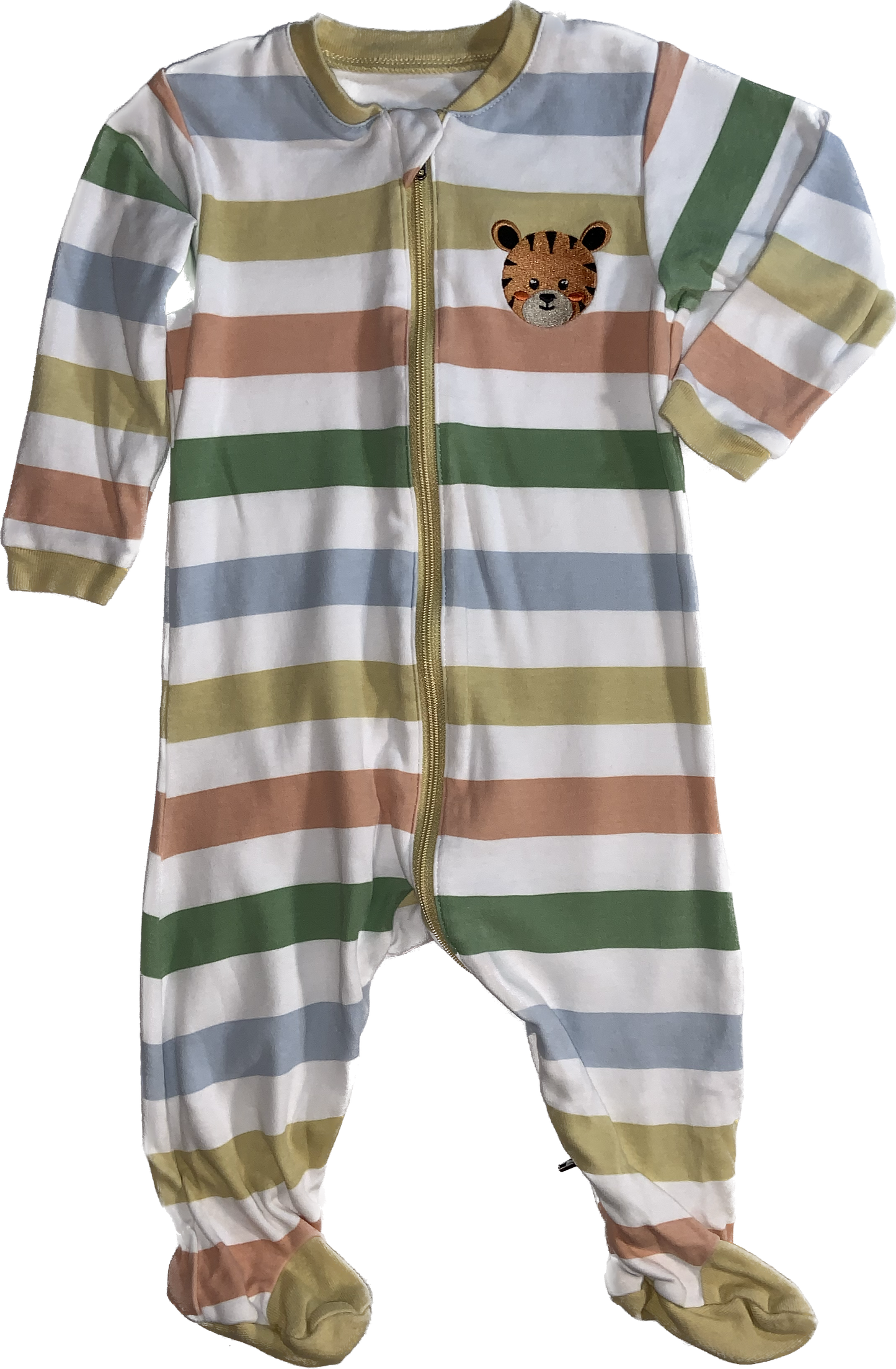 Tuffy • 6 months Striped Tiger Zipper Sleeper