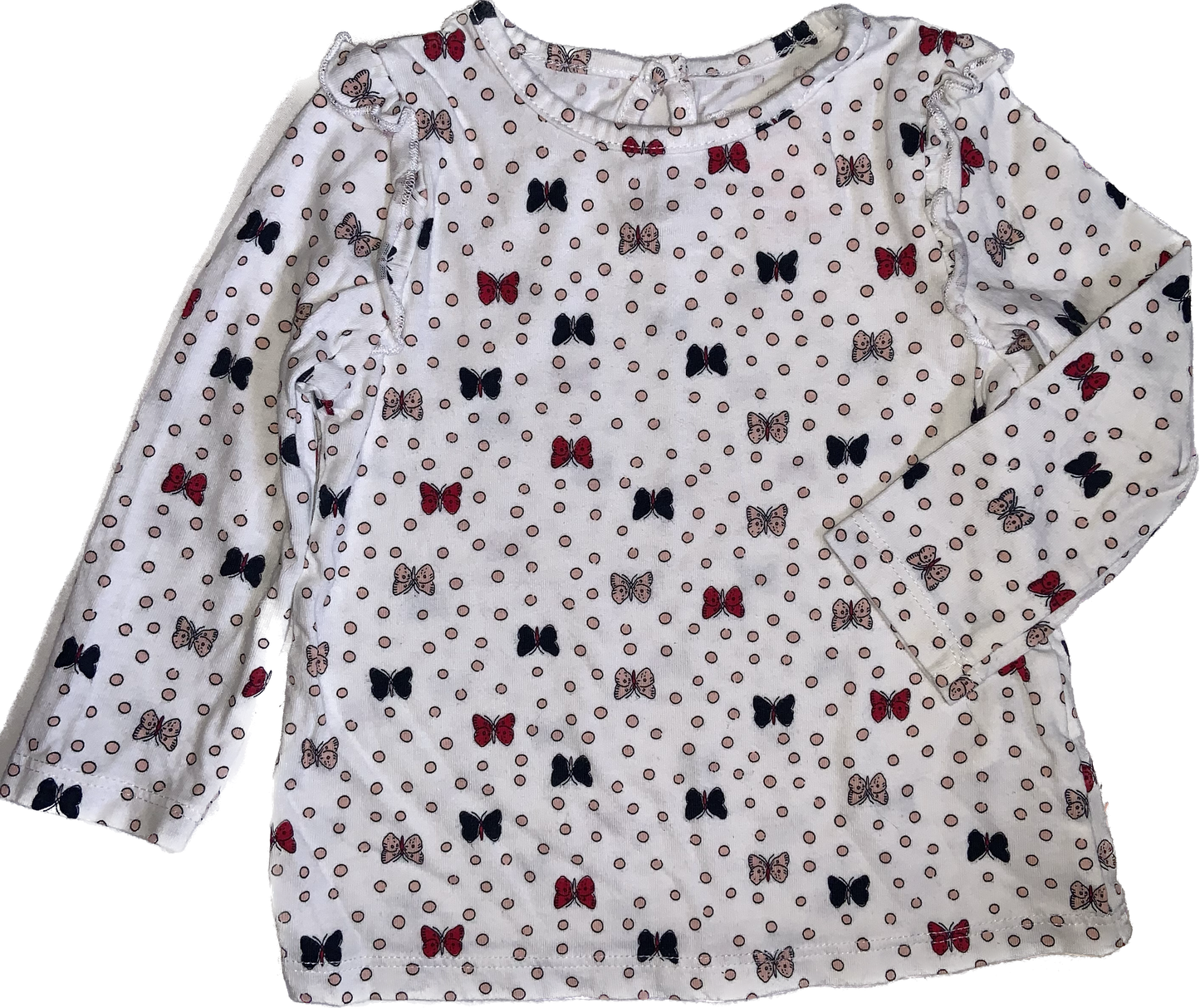 Joe Fresh • 6-12 months Long Sleeve Butterfly Shirt