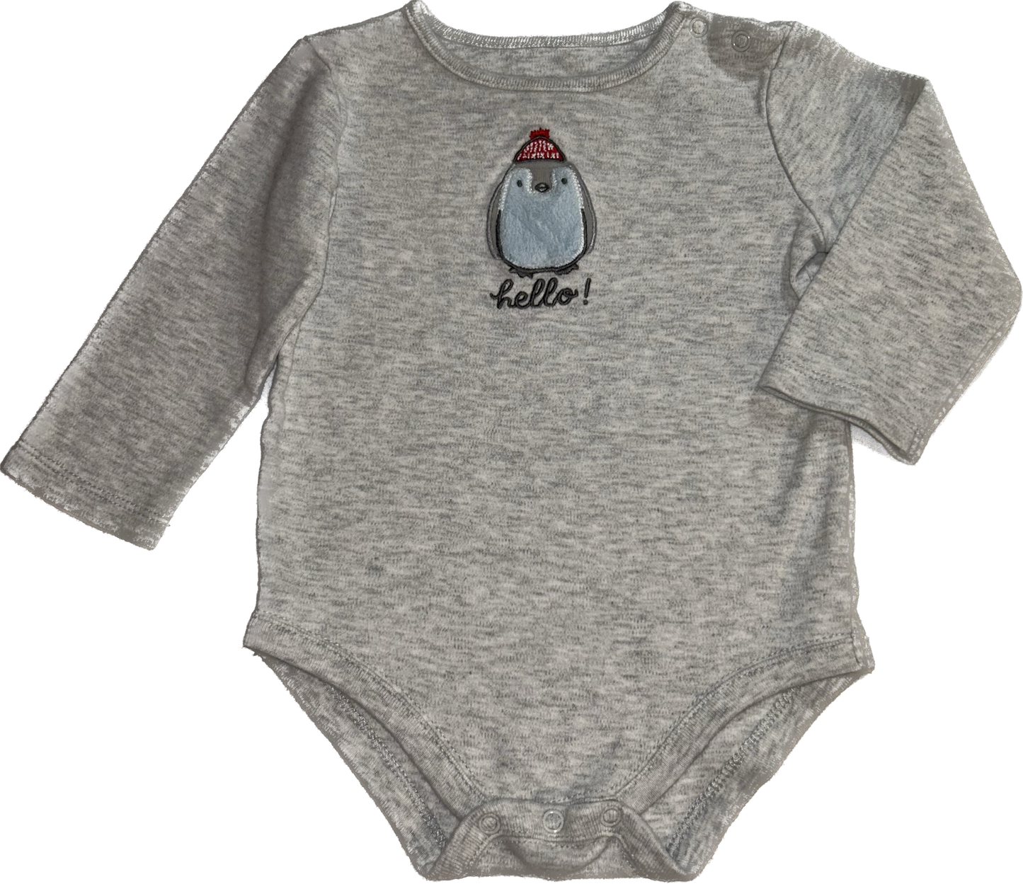 Gymboree • 6-12 months Penguin Long-Sleeve Onesie