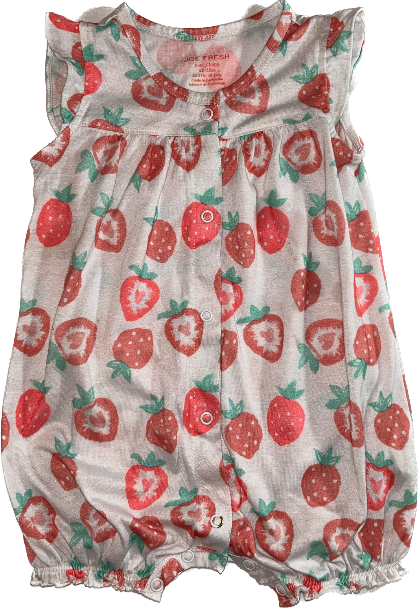 Joe Fresh • 12-18 months Strawberry Romper