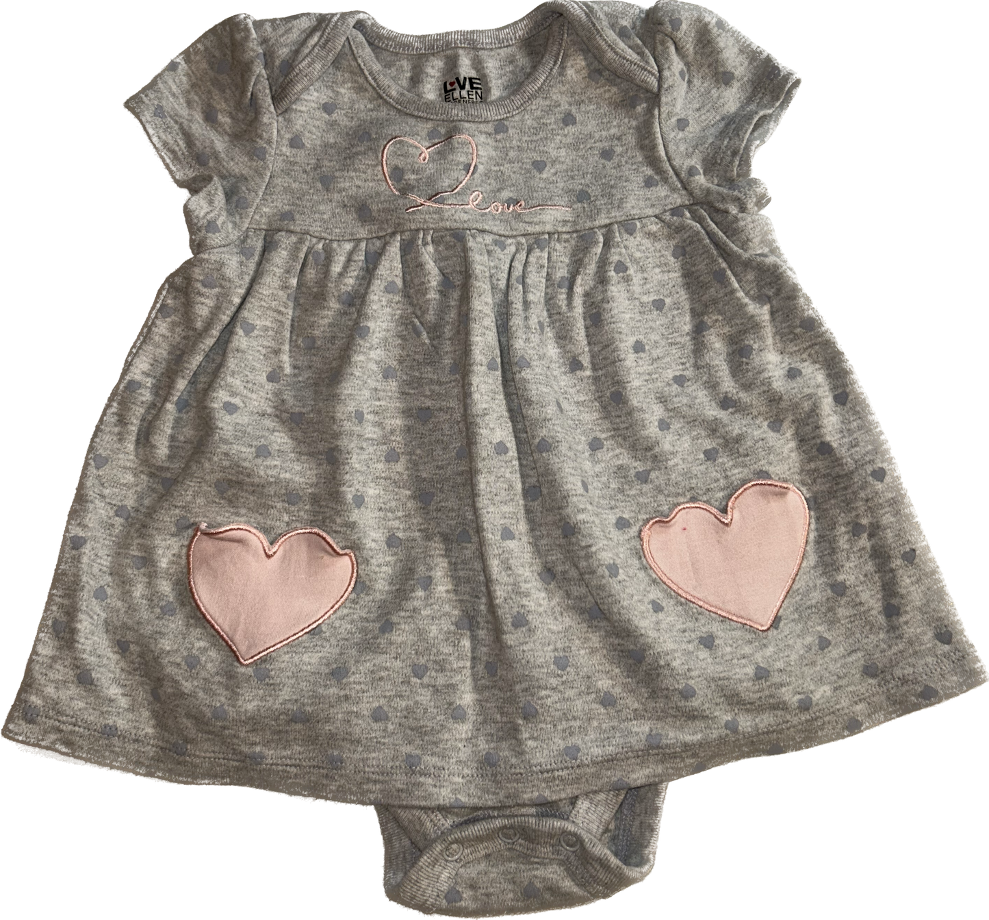 Love by Ellen Degeneres • 12 months Heart Dress/Onesie