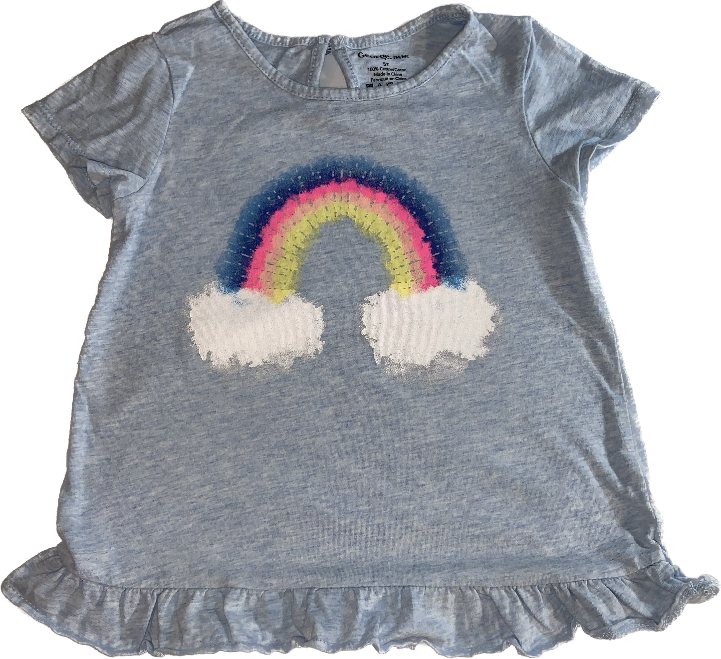 George • 5T Rainbow Peplum Top