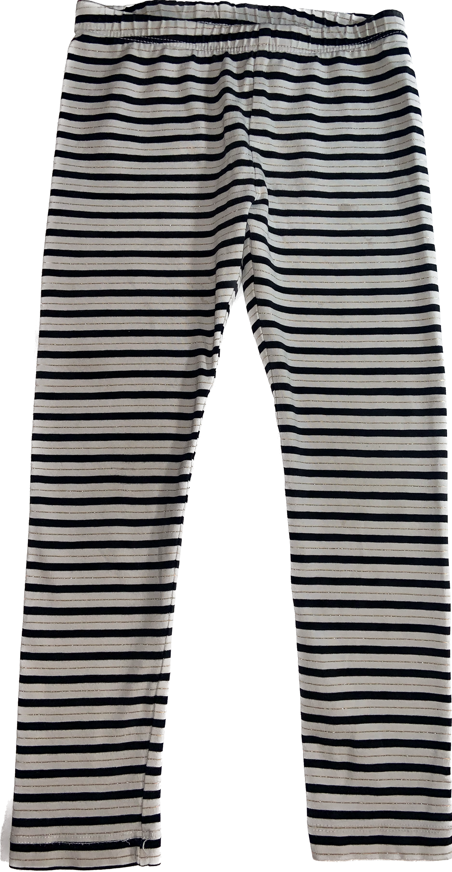 Gymboree • Size 4 Leggings with Black & Gold Stripes