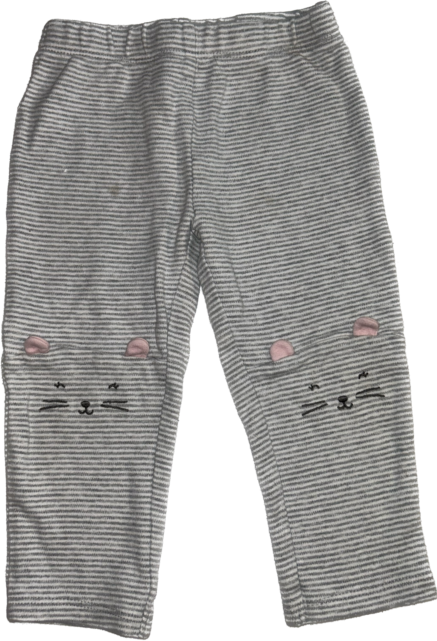Carters • 18 months Striped Leggings with Mice on the Knees