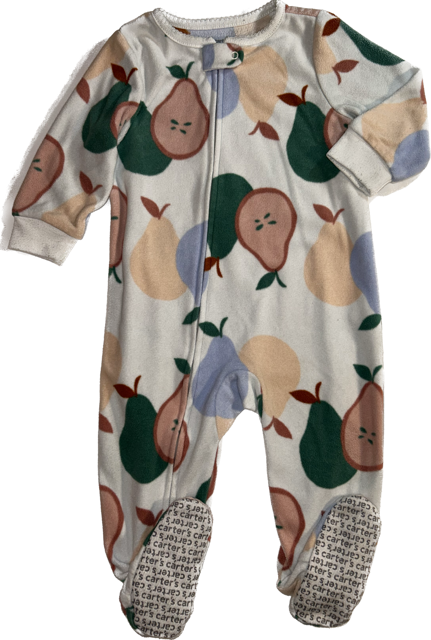 Carters • 12 months Fleece Footed Sleeper with Pears