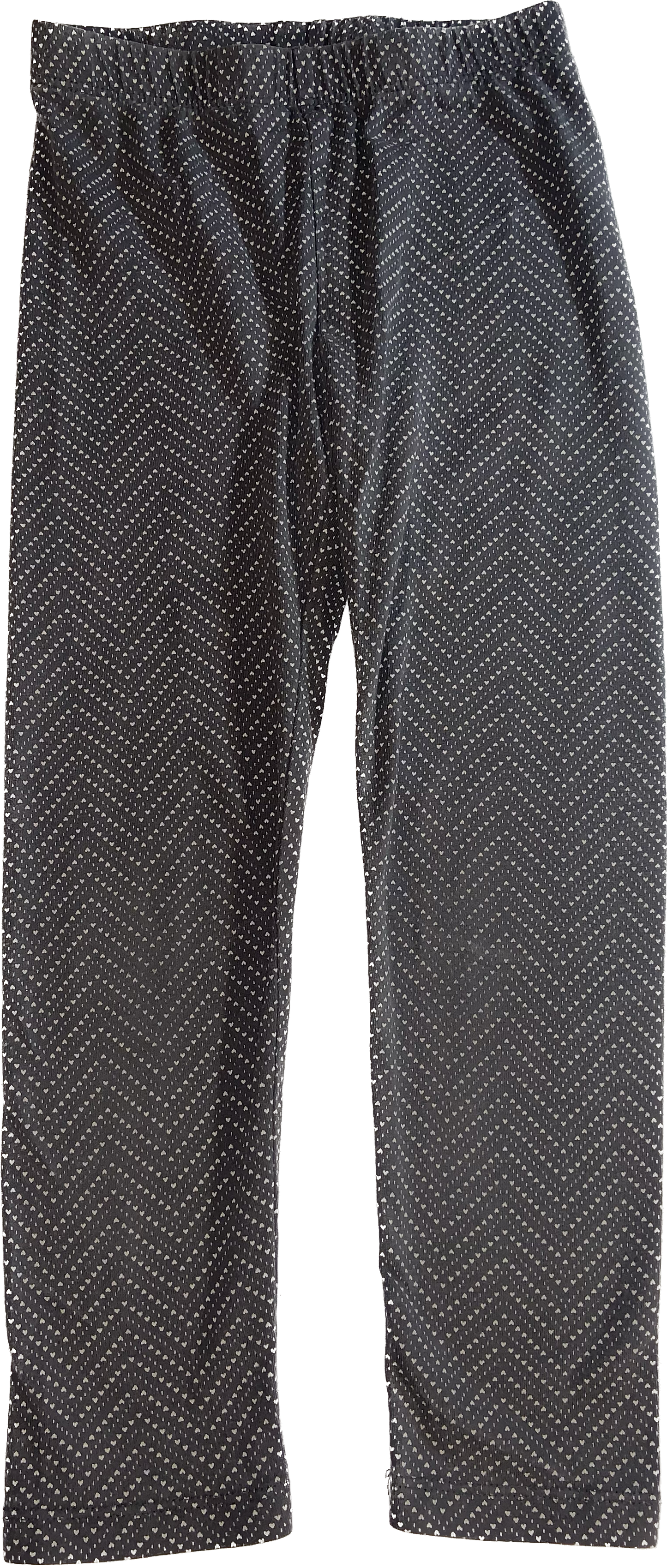 Gymboree • Size 5 Grey Legging Mini Heart Chevron Patter