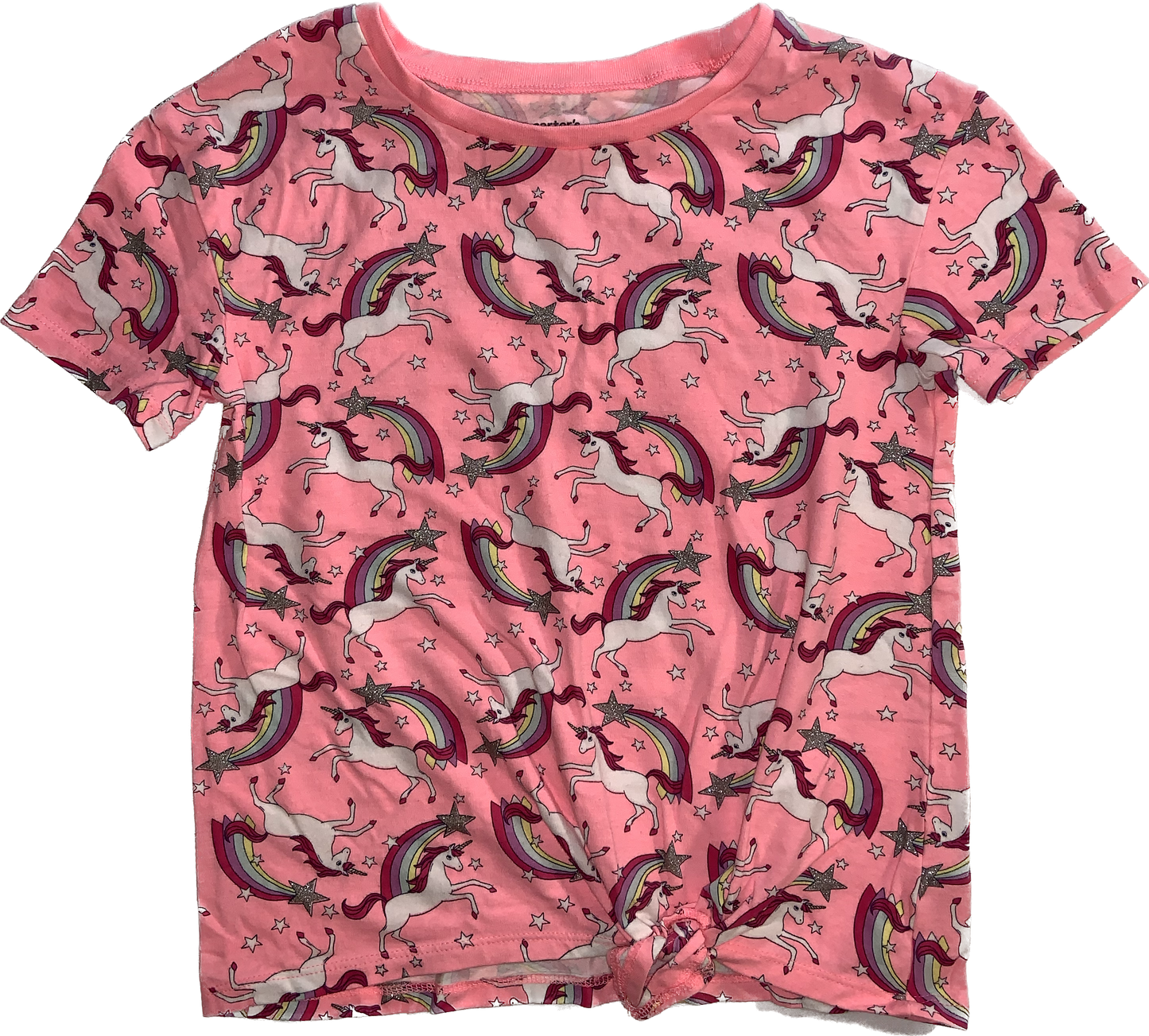 Carters • Size 7 Front Knot Unicorn t-shirt
