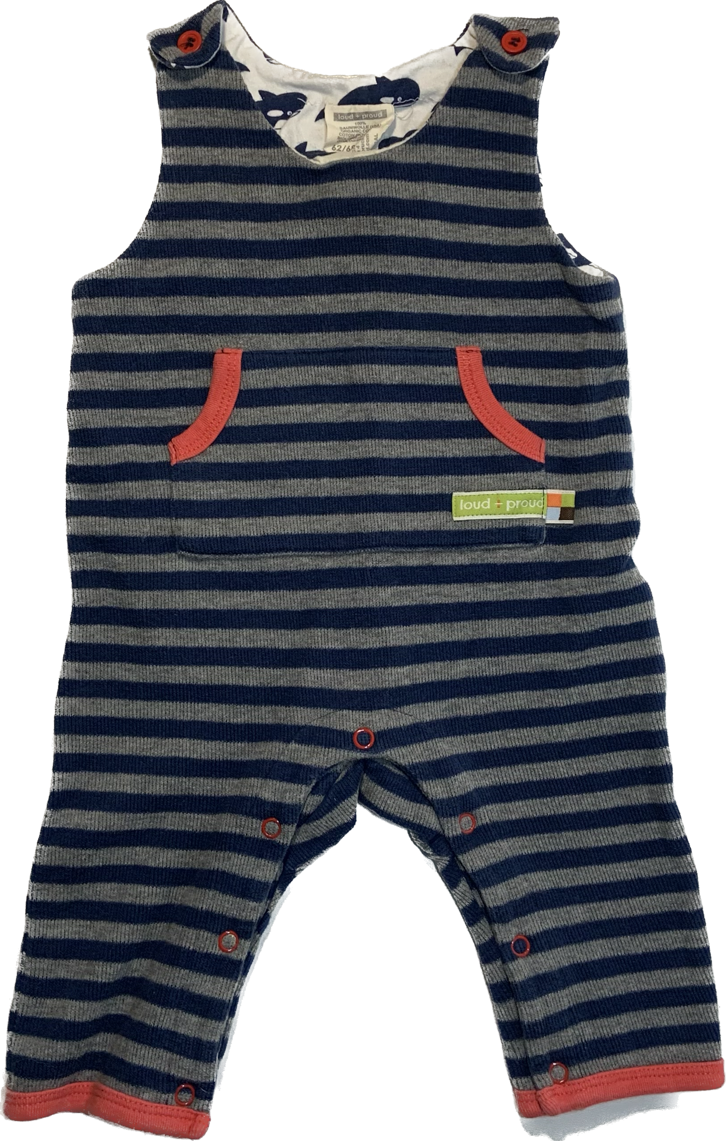 loud + proud • 3-6 months Dungarees