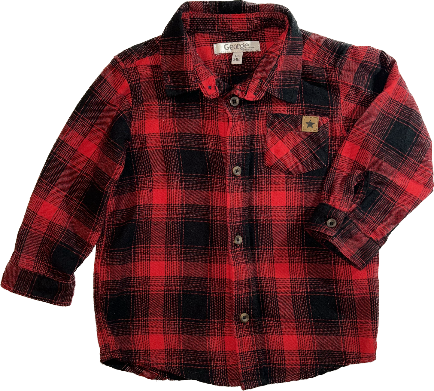 George • 18-24 months Flannel Button Down