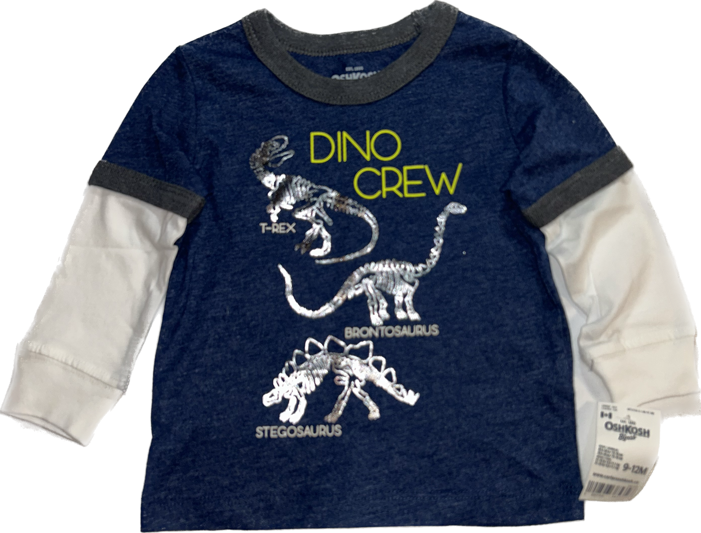 Osh Kosh • 9-12 months Long Sleeve Dinosaur Shirt