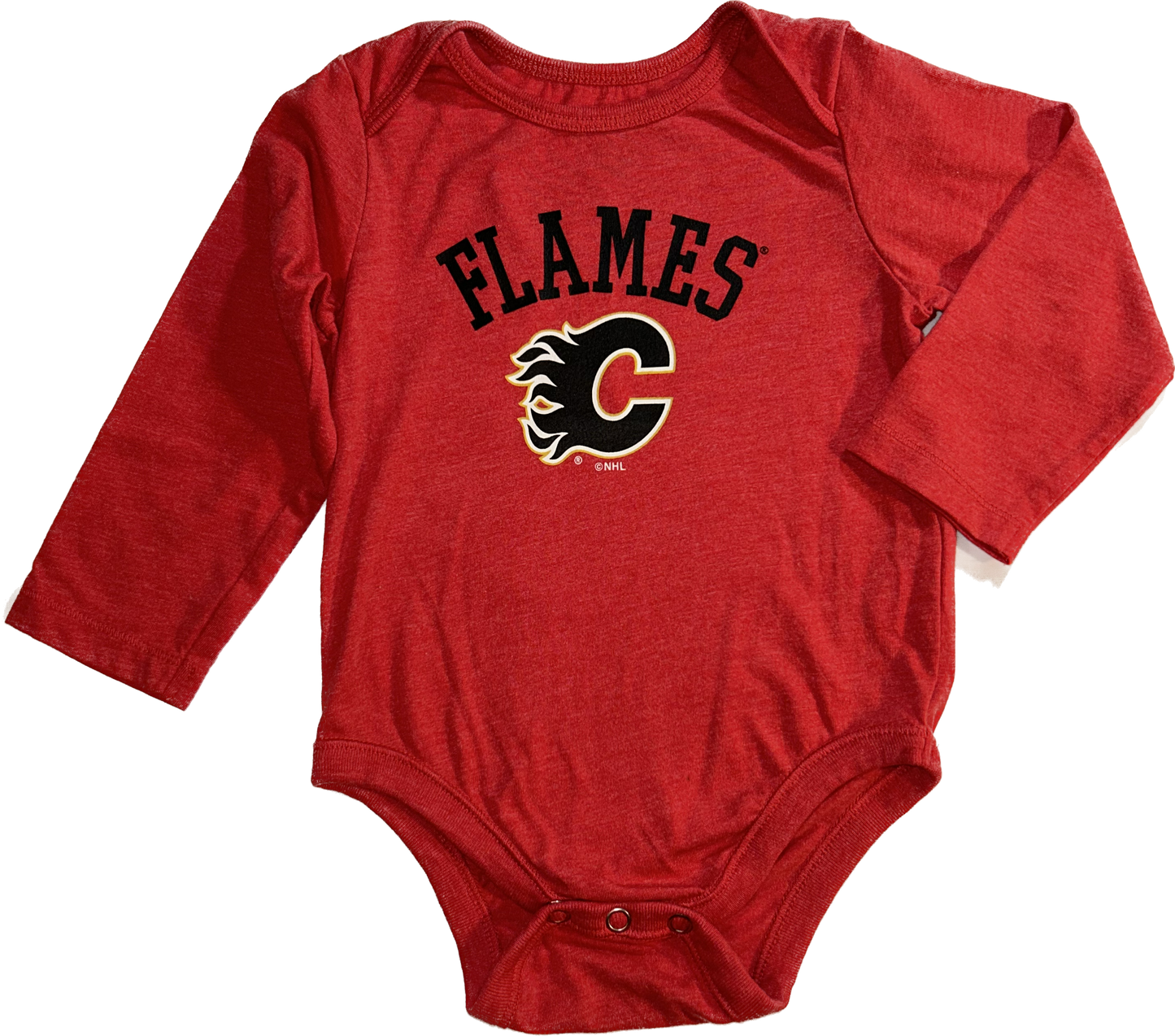 NHL • 12-18 months Long Sleeve Calgary Flames Onesie