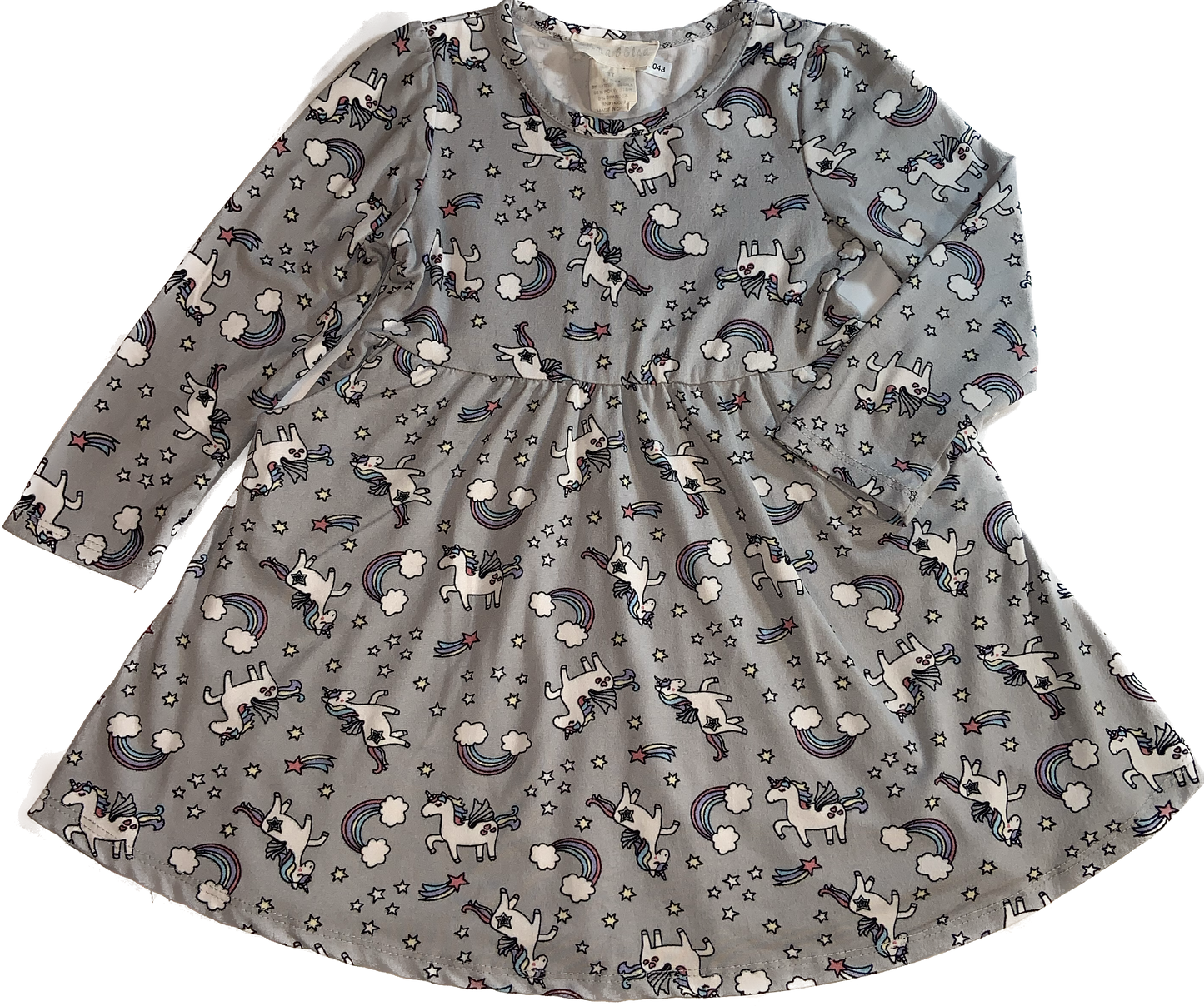 Emma & Elsa • 3T Long-Sleeve Unicorn Dress