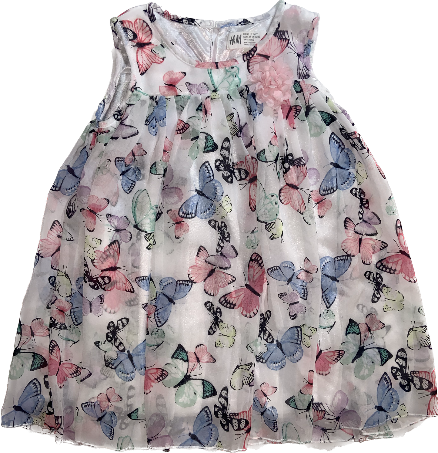 H&M • 18-24 months Chiffon Butterfly Print Dress