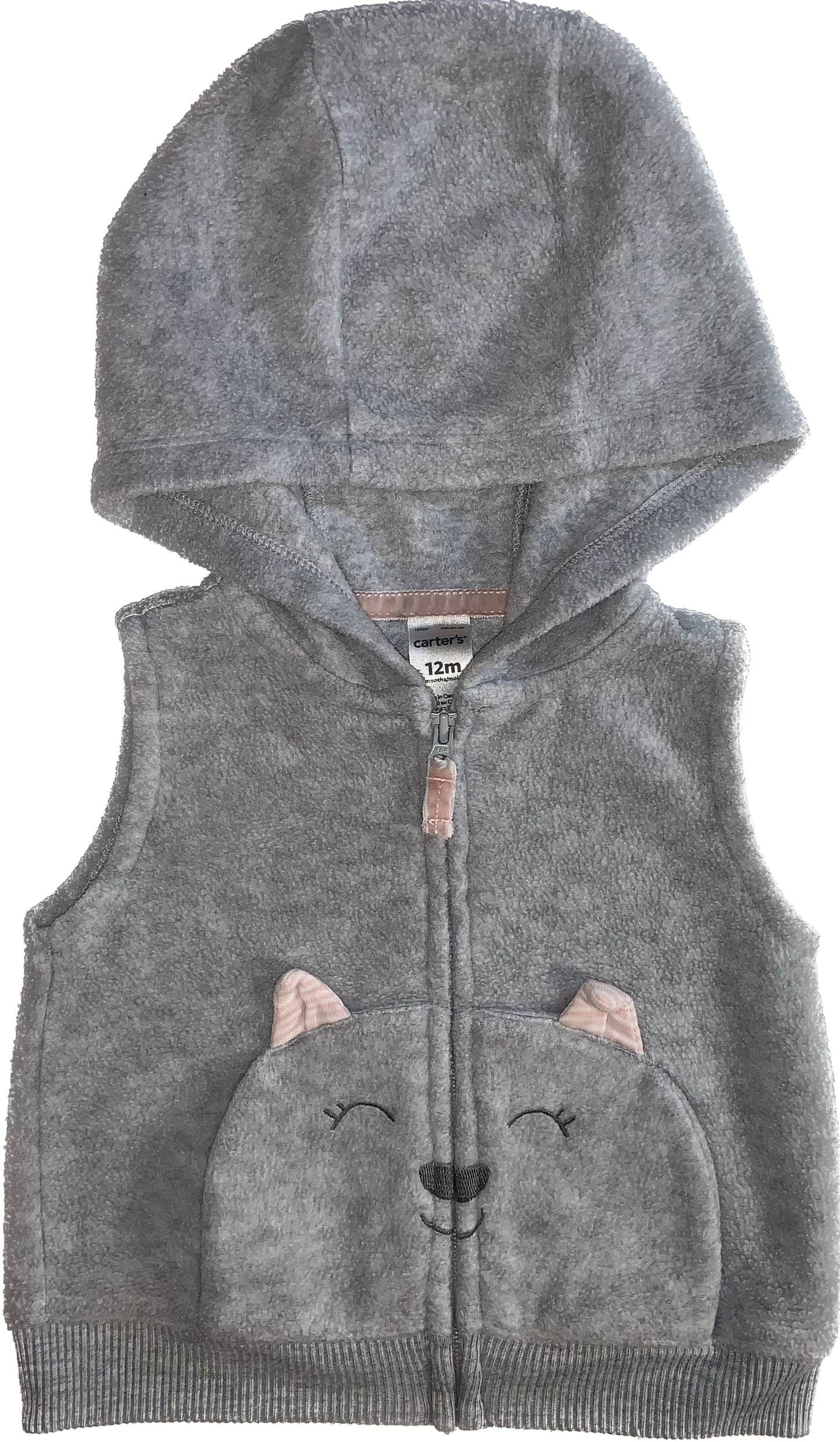 Carters • 12 months Sleeveless Zipper Hoodie