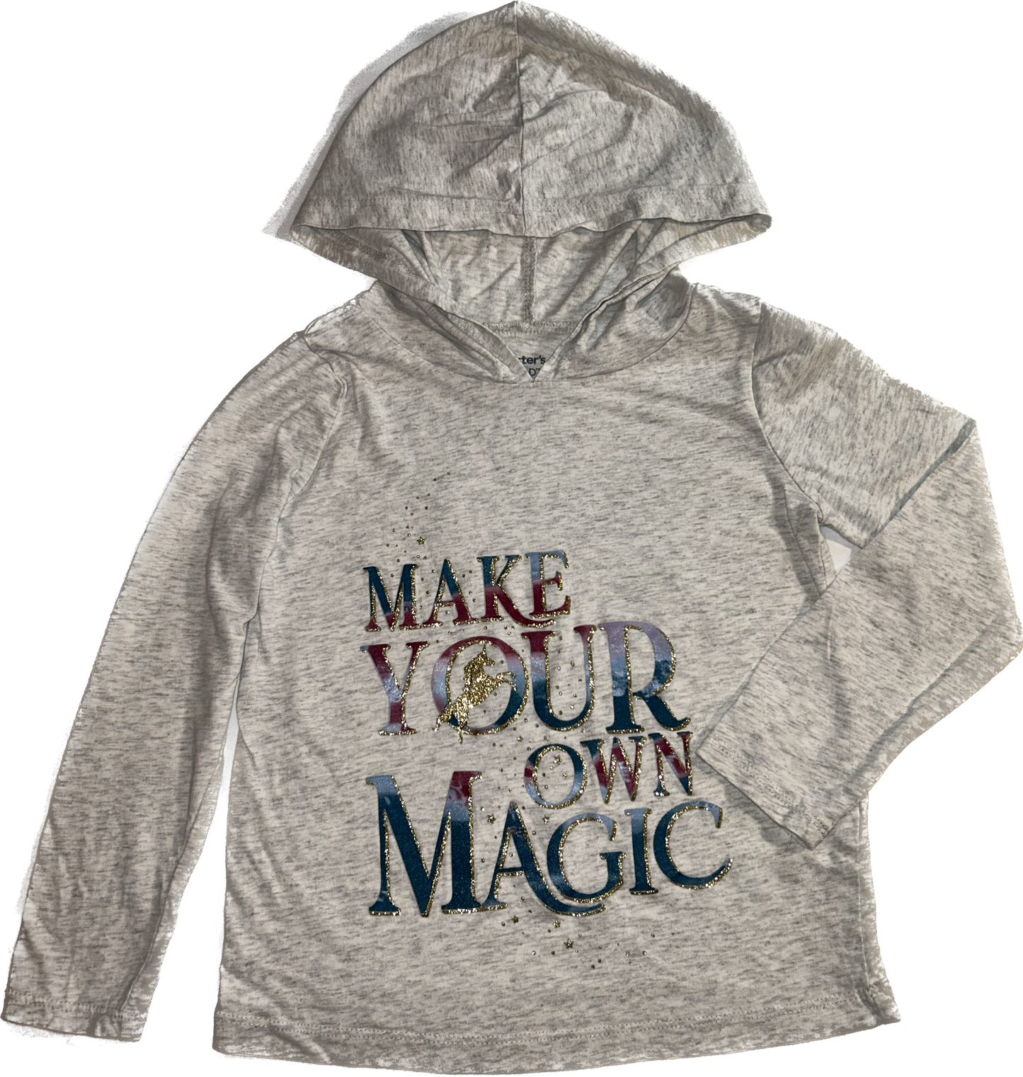 Carters • 6/6x Unicorn Hooded Long-Sleeve Shirt