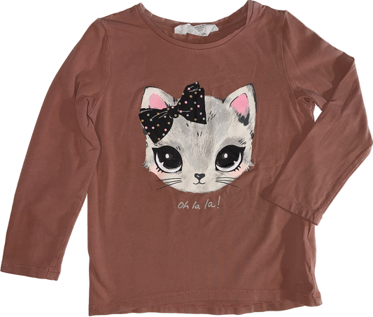 H&M • Size 3/4 Cat Long Sleeve Shirt