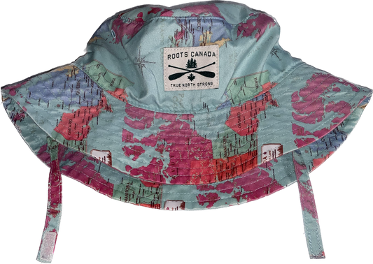 Roots Canada • 12-24 months Bucket Hat with map of Canada